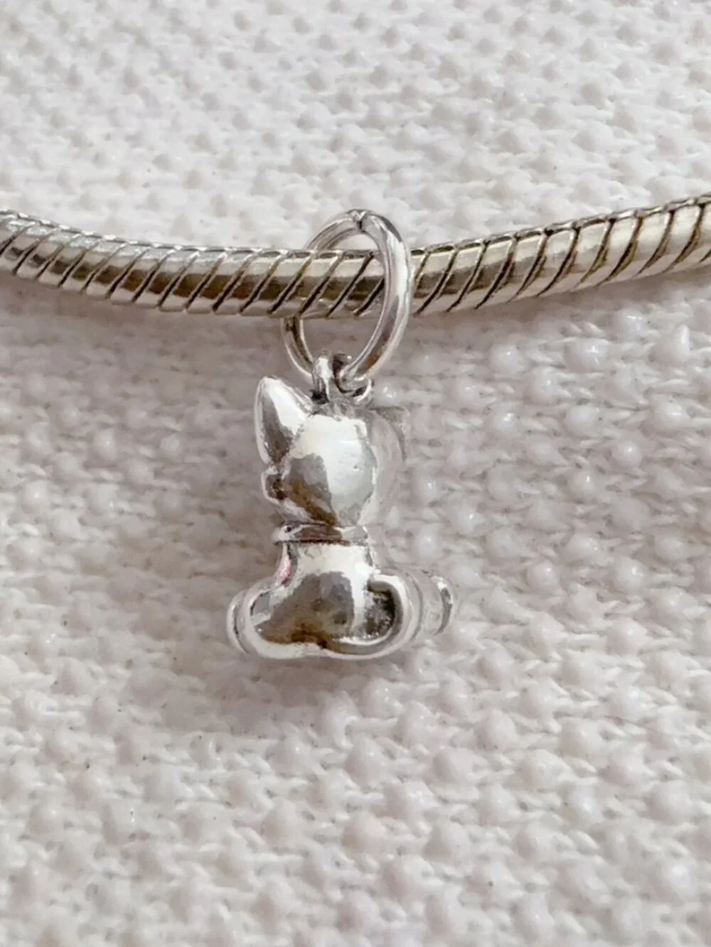 Sweet Cat Charm, Pet Cat Charm, Silver Charm For Pandora Bracelet